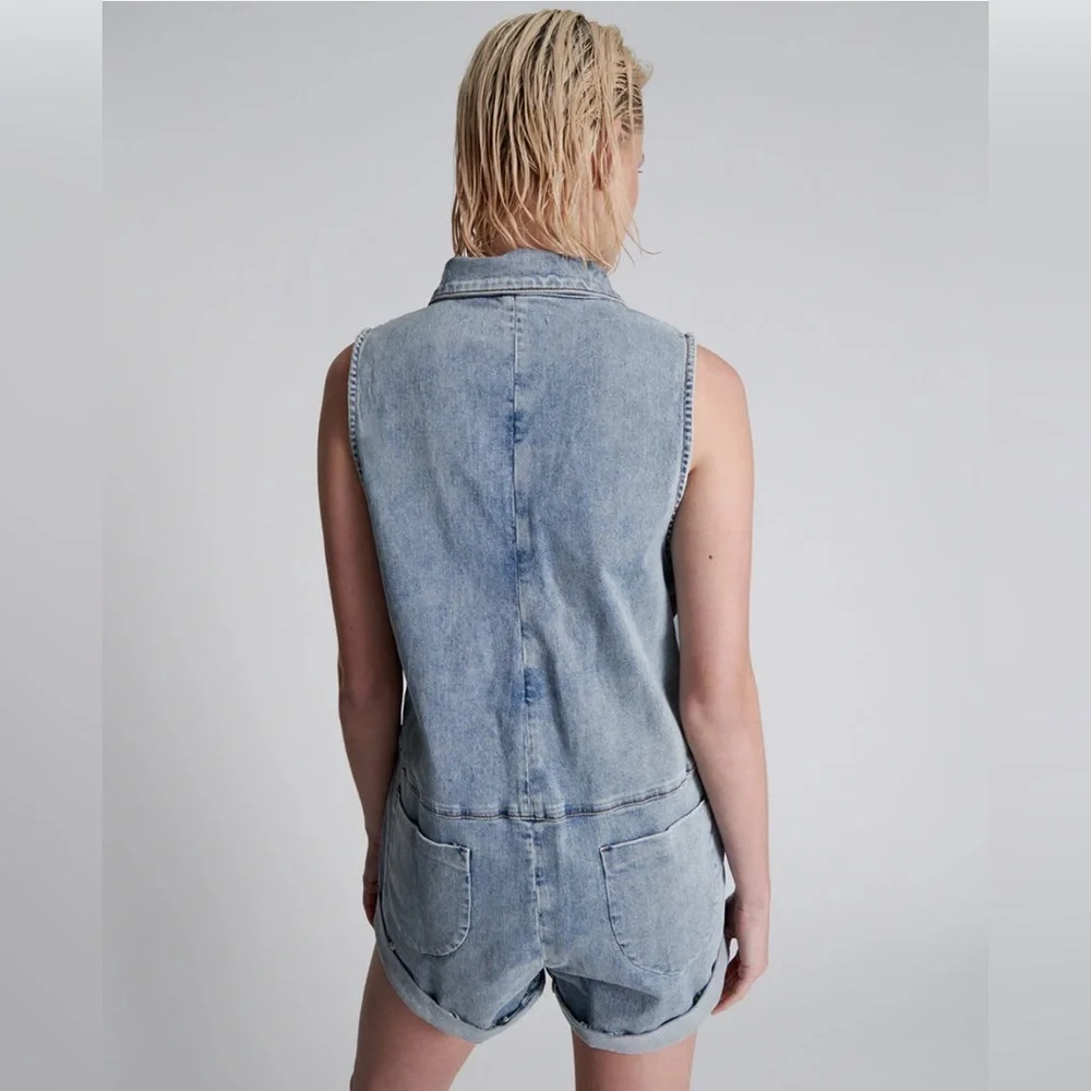 Free People x One Teaspoon Hendrixe Mini Braxton Jumpsuit Size Medium - Picture 3 of 9
